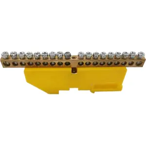 Клеммник на DIN-рейку ORNO ORNO LZ PE для TH35 на 18 проводов OR-LZ-8204/18/Y