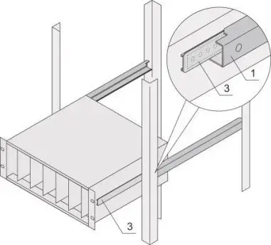 SCHROFF adapter for C-profile to module supports, 475 mm Photo 1