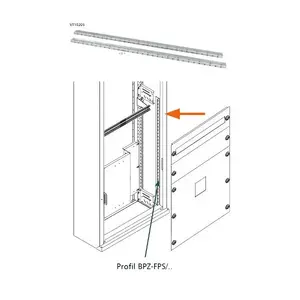 DIN rail mounting profile EATON BPZ-FPS/17 165x2 mm mounting strip 106431