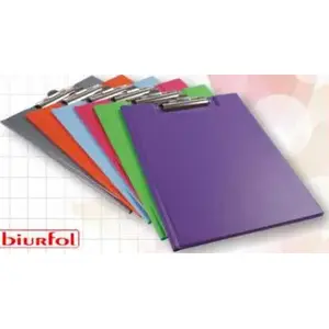 Folder with clip Biurfol BF1029 A4 blue — document holder with clip fastening