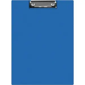 Donau A4 polypropylene clipboard folder with clip, blue, 2 mm