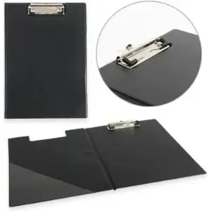 Clipboard folder Polsirhurt POLS0227 — closed black clipboard with clip (913039-BK)