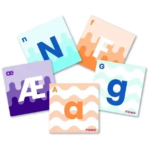 Izglītojošas programmēšanas kartītes B-kids Cubetto MINT — alfabēta ABC kartītes caurspīdīgam paklājam, no 3 gadu vecuma