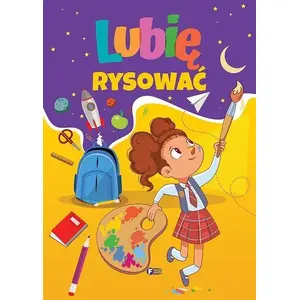 Fenix bērnu zīmēšanas grāmata 'Lubię rysować' — ilustrēta aktivitāšu grāmata, mīkstās vākos