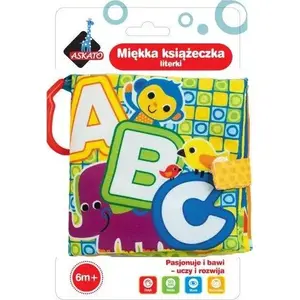 Мягкая тканевая книжка для детей ASKATO — «Буквы» (развивающая мягкая книга)