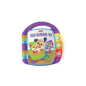 Игрушка для детей Fisher-Price Laugh & Learn Storybook Rhymes — интерактивная музыкальная книжка, 6–36 мес., батарейки AA, пластик, разноцветная