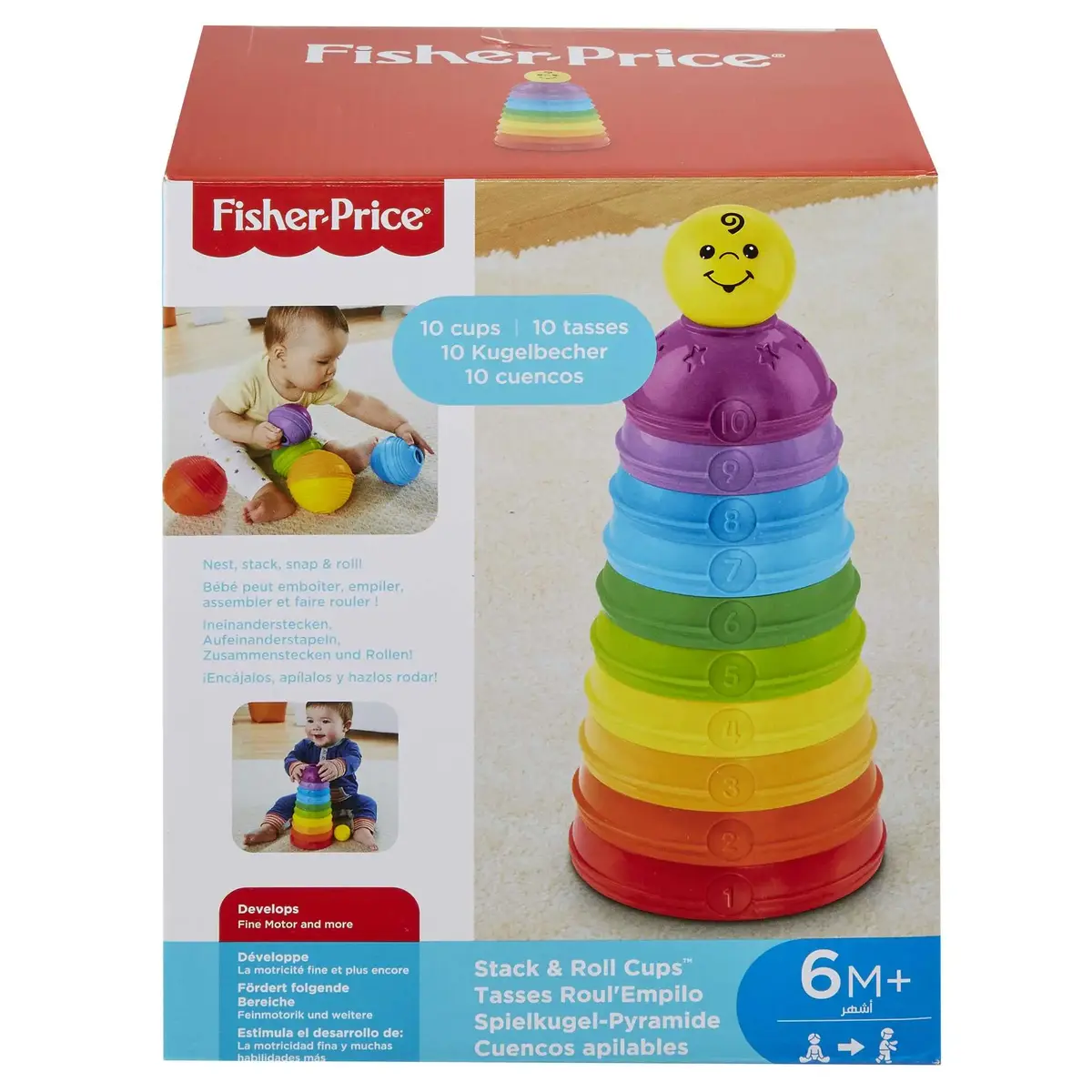 Fisher‑Price Stack & Roll Cups — bērnu kausu komplekts Photo 6