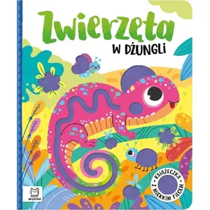 Board Book Aksjomat Książeczka Zwierzęta w dżungli — children's soft felt board book, tactile pages, small format