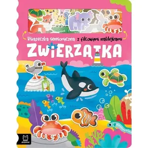 Aksjomat sensory felt toy 'Zwierzątka' KS1007 — soft tactile baby toy for sensory development