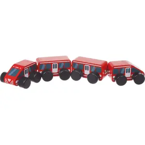 Koka ekspresa vilciens Cubika modelis 6515108 bērniem, vairāku vagonu komplekts