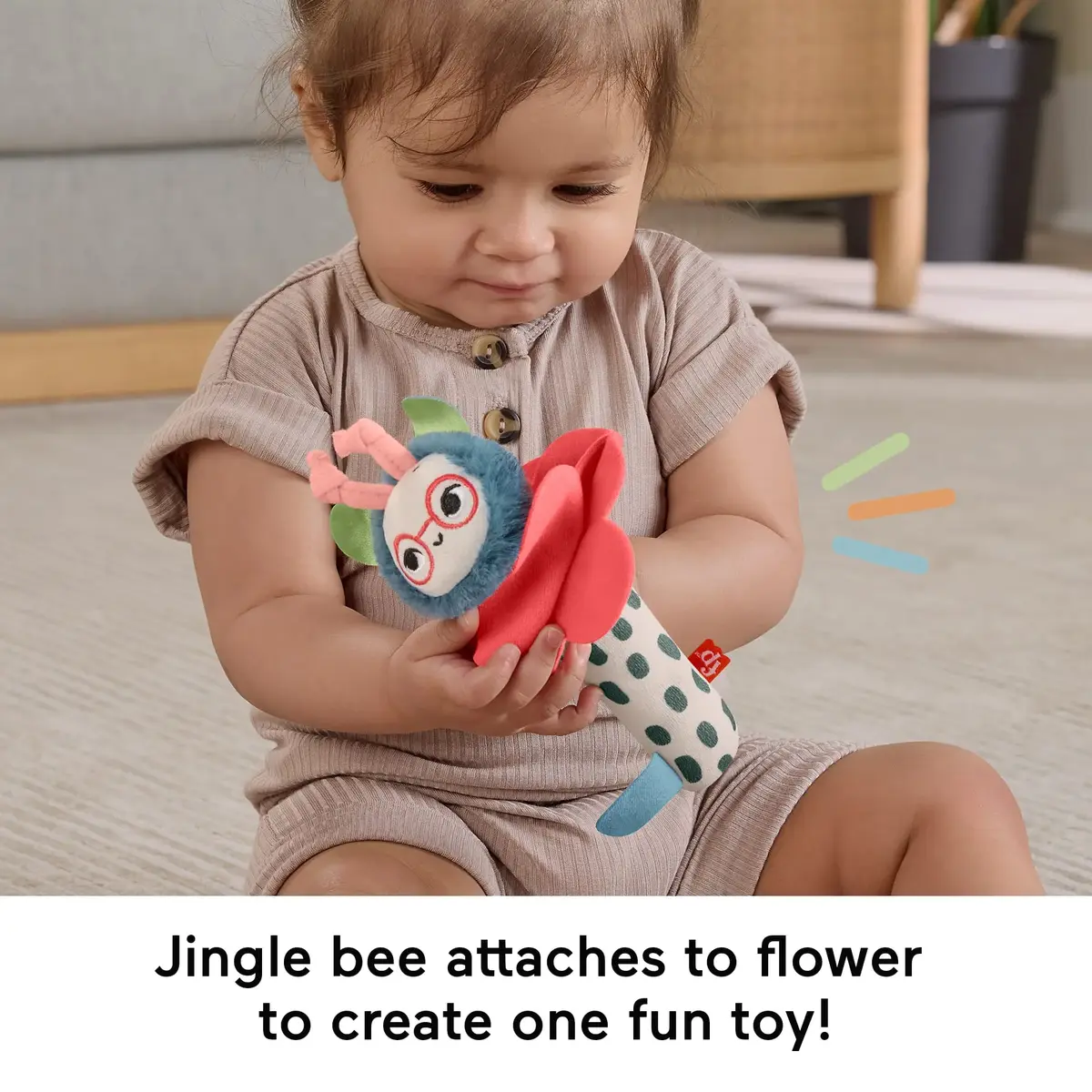 MATTEL Fisher-Price Shake ’n Rattle Busy Bee, 2 gab. Photo 9