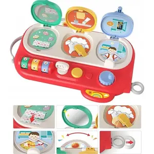 Обучающая сенсорная доска LEANToys 16320 — развивающая игрушка для детей, красная