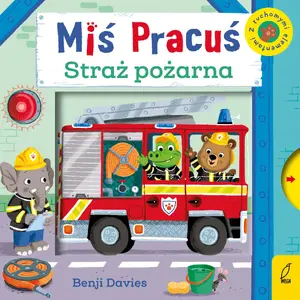 Мягкая игрушка Foksal «Miś pracuś» пожарная серия, плюшевый медвежонок (wyd II IWIL003343)