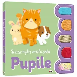 Grāmatiņa Morex — Książeczka Sensoryka maluszka. Pupile — sensorāla bērnu grāmata ar taustes elementiem