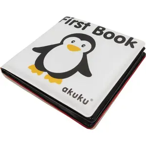 Развивающая мягкая книжка для малышей akuku A0476 First Book — тканевая книга с тактильными элементами