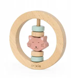 Круглая деревянная игрушка для котёнка Oxe Trixie 36-230 — деревянный шар, от 6 мес.