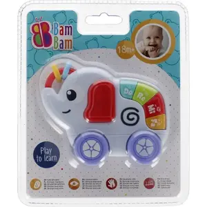Мягкая музыкальная игрушка Слоник Bambam BAM BAM (на батарейках) — размеры ок. 16×19×5 см