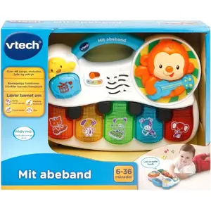Mīksta muzikālā rotaļlieta zīdaiņiem VTech — modelis 950-150832, interaktīvs plīša rotaļlieta ar skaņu un mācību funkcijām
