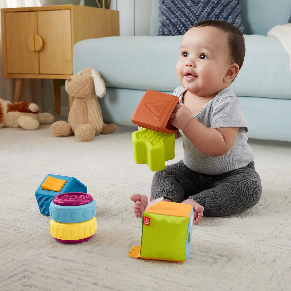 MATTEL Fisher-Price Busy Activity Sensory Blocks Photo 2