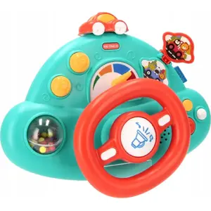 Игрушка Музыкальный Руль Bambam модель 2192E-48 — на батарейках, 26×22×10 см