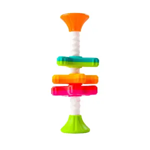 Baby toy Fat Brain Toys MiniSpinny — multicolour ABS handheld spinning toy