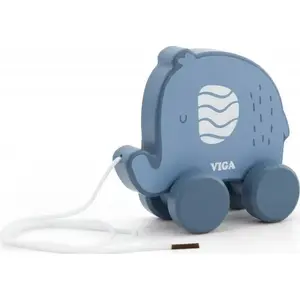 Каталка-слоник Viga PolarB Stefan модель 44004 для малышей, деревянная игрушка
