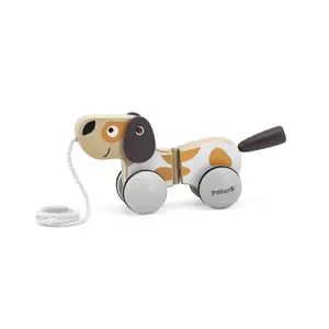 Деревянная каталка «Щенок» viga toys PolarB Pull Along-Puppy, разноцветная, для 1 игрока