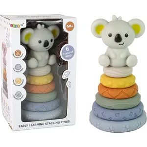 LEANToys детская пирамидка Koala модель 15580 — мягкие кольца для малышей