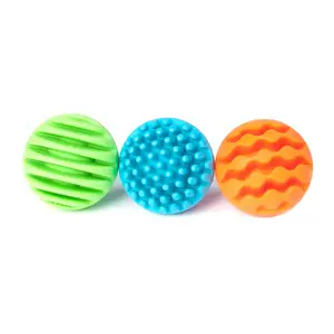 Silikona sensoro rullīši Kolorowe Baloniki — Fat Brain Toy Co. (modelis 278663), vairākr krāsas, 1 spēlētājam