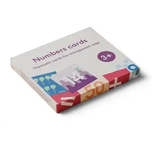 B-kids Cubetto MINT programmēšanas kartītes 123 ar caurspīdīgu spēles paklāju, 3+ gadi, piemērots Montessori