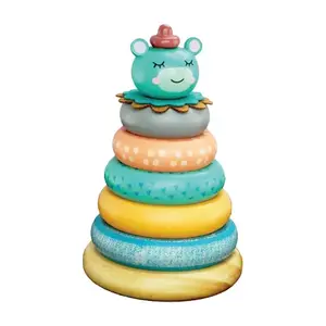 Wooden Stacking Teddy toy Barbo Toys Stacking Teddy, multicolour, for ages 2+
