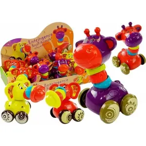 Детские каталка LEAN Sport модель 5154 — жираф (красный) и слон (жёлтый)
