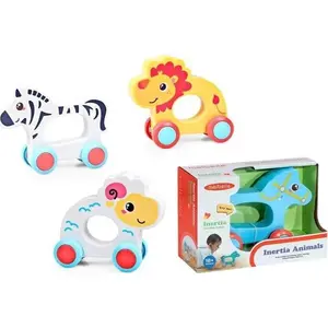 Игрушки-животные на колёсиках для катания Trifox MIX – набор фигурок для толкания/тащения, модель 494902
