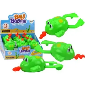 Игрушка для купания LEANToys заводная плавающая лягушка зелёная — модель 17548