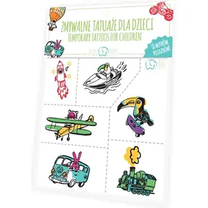 Washable Temporary Tattoos for Children Zuzu Toys — Vehicles Design, MPN 145659