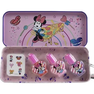 Набор лаков для ногтей Markwins Minnie Mouse — металлические оттенки в футляре