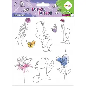 BABYLISS временные тату Llineart + Aquarella HAPPY COLOR, смываемые, модель 640039