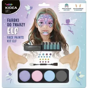 Derform Elfie set — face paint and ear accessories with adhesive gems, children's face painting kit