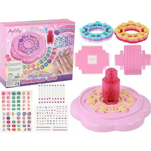 LEANToys nail kit LeanToys 16901 — pink tips, nail stickers, rhinestones