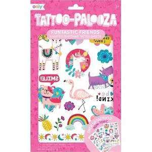 Kolorowe Baloniki Tattoo Palooza noņemami pagaidu tetovējumi – Przyjaciele komplekts