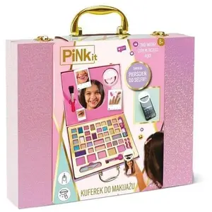 Makeup Case with Selfie Ring, Sferazabawek PINK IT (compact makeup storage with built-in ring light)