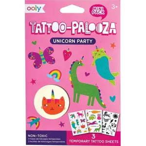Īslaicīgās mini tetovējumus TEKA Tattoo Palooza — Vienradzis (mazgājami)