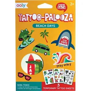 Noņemami mini tetovējumi TEKA Tattoo Palooza — Pludmale, mazākas uzlīmes