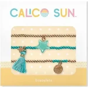 Kolorowe Baloniki bracelet set Sophia – star design, 3 pieces