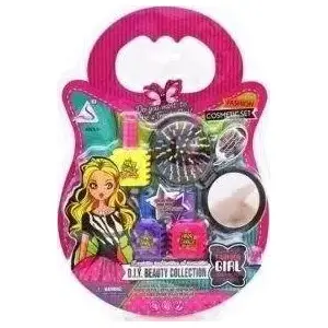 Beauty set Maksik J-208 — brush, mirror and nail polish