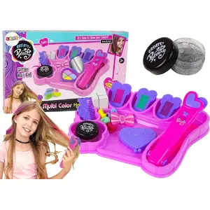 Hair Chalk Set LEANToys Zestaw Do Włosów — colorful hair chalks with accessories (MPN 12730)