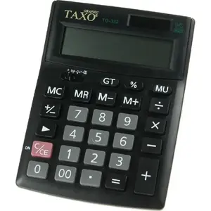 Calculator Titanum TG-332 black — basic desktop calculator with numeric keypad