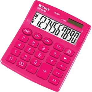 Desktop calculator Eleven SDC810NRPKE pink, 10-digit display, basic four-function