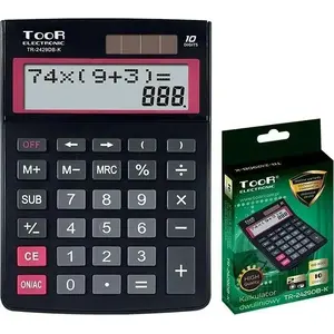 Dual-line calculator Toor Electronic TR-2429DB-K — 10-digit desktop calculator