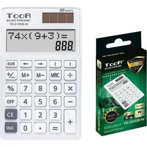 Desktop two-line calculator Toor Electronic TR-310DB-W — 10-digit display